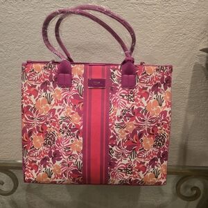 Trina Turk MAJORELLE GARDEN W/STRIPE Large Tote
